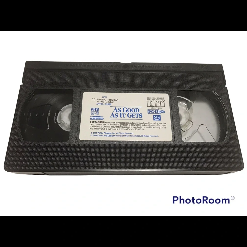VTG As Good As It Gets 1998 VHS Video - UNTESTED